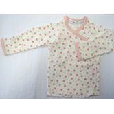 Twenty-Four Seven Long Sleeve Side Snap Shirt in Pink Dots