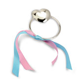 Heart Sterling Silver Circular Baby Rattle