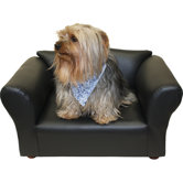 Mini Sofa Leatherette Pet Bed