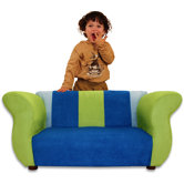 Kid's Fancy Microsuede Sofa