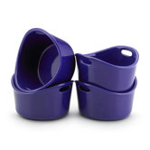 Bubble and Brown 4 Piece 10 oz. Ramekin Set