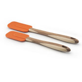 Two Piece Bamboo Spatula Set