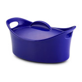 Bubble and Brown 4 1/4-Qt. Stoneware Oval Casserole