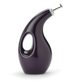 Stoneware EVOO Cruet Dispensing Bottle in Purple