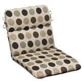 Outdoor Rounded Sunbrella Fabric Chair Cushion