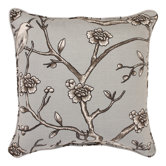 Vintage Blossom Cotton Corded Throw Pillow