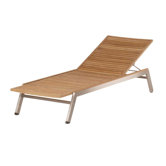 Equinox Teak and Stainless Lounge