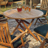 Ascot Round Folding Dining Table