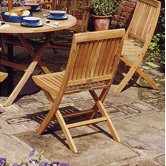 Monaco Folding Dining Side Chair with Cushion