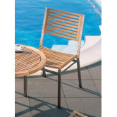 Equinox Teak Dining Side Chair with Cushion
