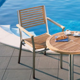 Equinox Teak Dining Arm Chair with Cushion
