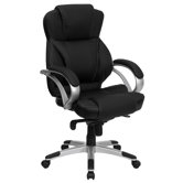 High-Back Contemporary Office Chair with Designer Loop Arms