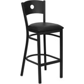 Hercules Series Circle Back Metal Restaurant Bar Stool