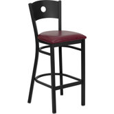 Hercules Series Circle Back Metal Restaurant Bar Stool