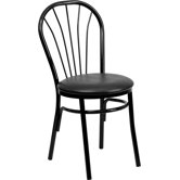 Hercules Series Fan Back Metal Chair