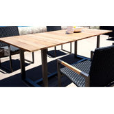 Coast Teak Accent U Frame Dining Table