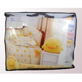 Four Piece Cradle Bedding Set in Pink