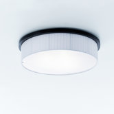 Contrast Wenge Three Light Circular Flush Ceiling Light