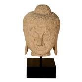 Carved Buddha Head Statue