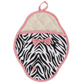 Zebra Scalloped Pot Mitt
