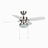 Egadi One Light Ceiling Fan in Matte Nickel