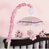 Music Mobile - Butterfly Pink / Brown