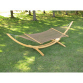 Deluxe Polyester Rope Hammock with Stand