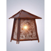 Bundle of Sticks Tri Roof Outdoor Wall Lantern