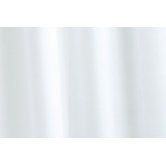 Plain White Vinyl Shower Curtain