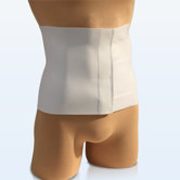 Tapered Abdominal Binder in White