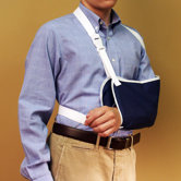 Arm Sling with Delrin Buckle in Navy