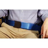 Resident-Release Nylon Belt with Resident-Friendly Buckle in Royal Blue