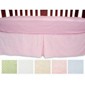 Heavenly Soft Minky Dot Crib Skirt