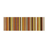 Aquarelle 4" x 12" Ceramic Wall Tile in Red Listel Stripes