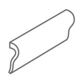 Montreaux 2 1/4" x 6" Torello V-Cap in Blanc