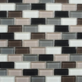 Shimmer Blends 1" x 2" Glossy Mosaic in Autumn