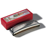Echo 32 Octave Tuned Harmonica in Chrome - Key of C