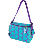 Ashley Big Dots Aqua Lunch Cooler