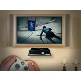 Glass Gaming Console Wall Shelf