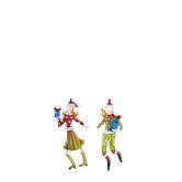 2-tlg. Baumschmuck-Set Weihnachtsfrauen "Weihnachtsleckereien"