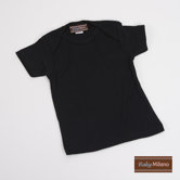 Short Sleeve Baby Shirt in Black