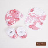 3 Piece Gift Set in Pink Camouflage