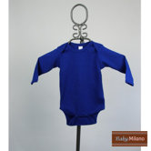 Long Sleeve Infant Bodysuit in Royal Blue