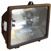 120V 300W Quartz Bronze Floodlight in Bronze