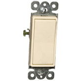 15A-120/277V Single Pole Decorator Switches in Almond