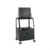 Pixmate Advance Large Video Cart with Cabinet [49" Height]