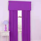 Twill Kids Blackout Drapes and Valance Set in Purple