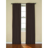 Tavern BackTab Blackout Window Panel in Chocolate