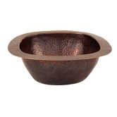 Hand Hammered Copper Small Square Bar/Prep Sink