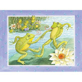 Jitterbugging Frogs Wall Art